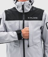 front view of the Open Ocean Jacket in grey