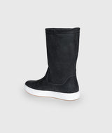 Boat Boot High-Cut Black Backsideview
