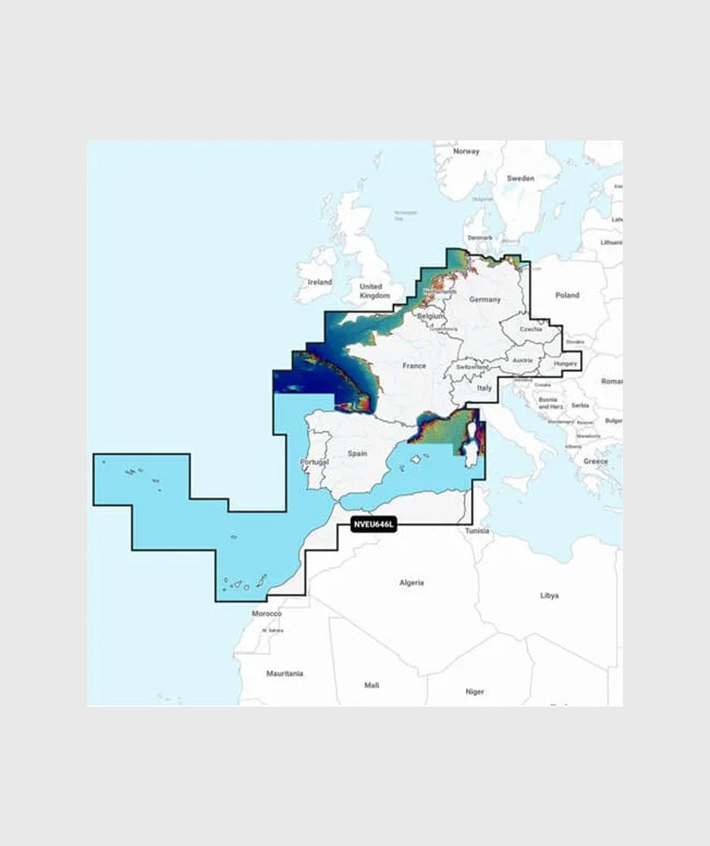 Garmin Map - Midle and west Europe NVEU646L